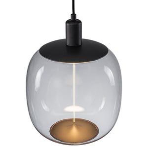 Suspension LED intégrée dimmable moderne 1 lumière de 10 watts avec abat-jour tambour pour îlot de cuisine