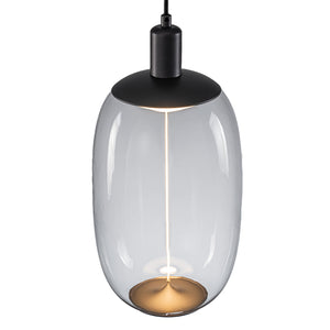 Suspension LED intégrée dimmable moderne 1 lumière de 10 watts avec abat-jour tambour pour îlot de cuisine