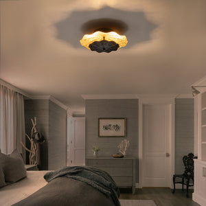 Applique murale LED intégrée ronde à intensité variable de 11,41 po, 13 watts, noir mat et feuille d'or pour couloir