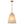 1-Light Modern Gold Bell Shaped Chandelier Hanging Light with Champagne-Colored Glass Shade for Dining Room