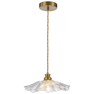Pendentif suspendu moderne rose 1 lumière de 28 cm avec abat-jour en verre en forme de fleur pour chambre à coucher, îlot de cuisine