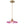 Pendentif suspendu moderne rose 1 lumière de 28 cm avec abat-jour en verre en forme de fleur pour chambre à coucher, îlot de cuisine