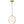 Suspension LED moderne Mid-Century en laiton avec anneau, 1 lumière, 8 W, globe en verre blanc, 25 cm (9,84 po)