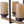 25 in. 6-Light Rustic Industrial Linear Coffee Brown Metal Pendant Light Chandelier with Marble Shades