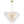 Lustre de salon moderne doré de 61 cm à 13 lumières avec abat-jour en verre transparent texturé en forme de pétales