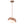 Suspension globe à 1 lumière en bois avec abat-jour en verre blanc de 27 cm pour îlot de cuisine et chambre à coucher