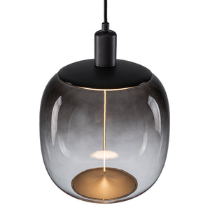 Suspension LED intégrée dimmable moderne 1 lumière de 10 watts avec abat-jour tambour pour îlot de cuisine