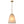 1-Light Modern Gold Bell Shaped Chandelier Hanging Light with Champagne-Colored Glass Shade for Dining Room