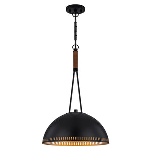 Suspension lustre dôme industriel vintage 3 lumières 40 cm en métal avec abat-jour en fer pour cuisine, salle à manger