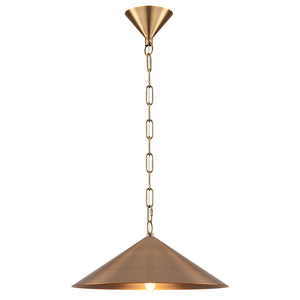 14,76 Zoll, 60-Watt, 1-flammige Vintage-Hängeleuchte in Bronze mit konischem Eisenschirm für Küche und Esszimmer