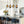 Suspension linéaire moderne noire à 4 lumières de 38,6 po avec abat-jour en verre à 2 niveaux pour îlot de cuisine