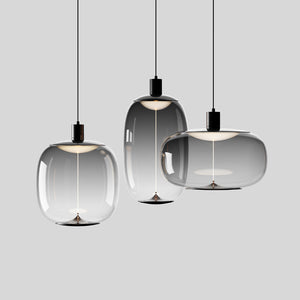 Suspension LED intégrée dimmable moderne 1 lumière de 10 watts avec abat-jour tambour pour îlot de cuisine