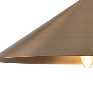 14,76 Zoll, 60-Watt, 1-flammige Vintage-Hängeleuchte in Bronze mit konischem Eisenschirm für Küche und Esszimmer