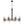 Lustre suspendu 16 lumières de luxe moderne en fer noir et or de 89,5 cm avec abat-jour en verre pour salon, salle à manger