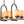 25 in. 6-Light Rustic Industrial Linear Coffee Brown Metal Pendant Light Chandelier with Marble Shades