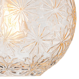 25 cm moderne verchromte 1-flammige Inselpendelleuchte mit Glaskugel für Esszimmer, Kücheninsel