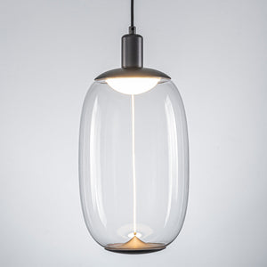 Suspension LED intégrée dimmable moderne 1 lumière de 10 watts avec abat-jour tambour pour îlot de cuisine