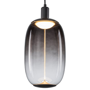 Suspension LED intégrée dimmable moderne 1 lumière de 10 watts avec abat-jour tambour pour îlot de cuisine