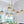 Lustre/Suspension 5/7 lumières à 2/3 niveaux en métal or antique avec abat-jour en verre ovale pour salon, îlot de cuisine