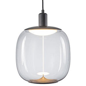 Suspension LED intégrée dimmable moderne 1 lumière de 10 watts avec abat-jour tambour pour îlot de cuisine