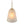 1-Light Modern Gold Bell Shaped Chandelier Hanging Light with Champagne-Colored Glass Shade for Dining Room