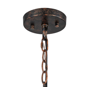 6,69 Zoll 1-flammige Vintage Industrial U-förmige Eisen-Pendelleuchte mit natürlichem Onyx-Schirm