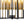Lustre géométrique industriel noir en fer à 6 ampoules de 45 cm (17,72 po) avec abat-jour en verre transparent pour îlot de cuisine, foyers, couloir