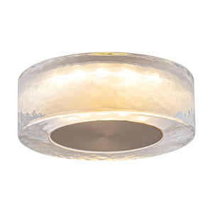 7.48 Zoll. Moderne Messing runde dimmbare integrierte LED-Wandleuchte Klarglas Badezimmer Waschtischleuchte