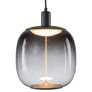 Suspension LED intégrée dimmable moderne 1 lumière de 10 watts avec abat-jour tambour pour îlot de cuisine