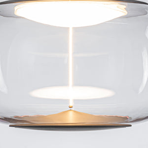 Suspension LED intégrée dimmable moderne 1 lumière de 10 watts avec abat-jour tambour pour îlot de cuisine