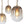 Lustre/Suspension 5/7 lumières à 2/3 niveaux en métal or antique avec abat-jour en verre ovale pour salon, îlot de cuisine