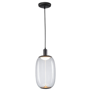 Suspension LED intégrée dimmable moderne 1 lumière de 10 watts avec abat-jour tambour pour îlot de cuisine