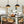 Suspension lustre dôme industriel vintage 3 lumières 40 cm en métal avec abat-jour en fer pour cuisine, salle à manger