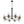 Lustre suspendu 16 lumières de luxe moderne en fer noir et or de 89,5 cm avec abat-jour en verre pour salon, salle à manger