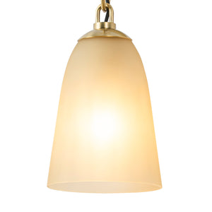 6 Zoll, 1-flammige, moderne Wandleuchte aus Messing mit glockenförmigem Glasschirm aus Milchglas für Schlafzimmer, Wohnzimmer, Flur