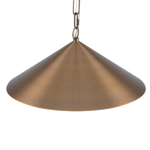 14,76 Zoll, 60-Watt, 1-flammige Vintage-Hängeleuchte in Bronze mit konischem Eisenschirm für Küche und Esszimmer