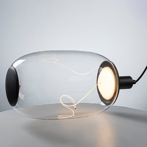 Suspension LED intégrée dimmable moderne 1 lumière de 10 watts avec abat-jour tambour pour îlot de cuisine