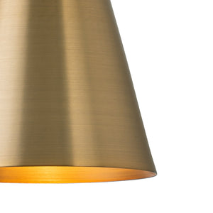 4,72 Zoll 1-flammige Retro-Wandleuchte Bronze mit Metallkegelschirm für Bad, Eingangsbereich