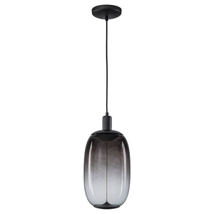 Suspension LED intégrée dimmable moderne 1 lumière de 10 watts avec abat-jour tambour pour îlot de cuisine