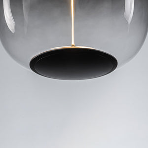 Suspension LED intégrée dimmable moderne 1 lumière de 10 watts avec abat-jour tambour pour îlot de cuisine