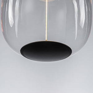 Suspension LED intégrée dimmable moderne 1 lumière de 10 watts avec abat-jour tambour pour îlot de cuisine
