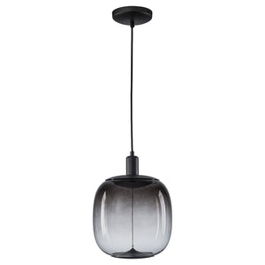 Suspension LED intégrée dimmable moderne 1 lumière de 10 watts avec abat-jour tambour pour îlot de cuisine