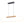 47.24 po. Suspension linéaire DEL intégrée moderne noire à 1 lumière avec accent en bois pour îlot de cuisine