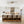 2-Light 40.55 in. Modern Black and Wood Dimmable Integrated LED Flush Mount Ceiling Light