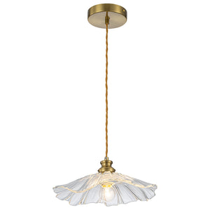 Pendentif suspendu moderne rose 1 lumière de 28 cm avec abat-jour en verre en forme de fleur pour chambre à coucher, îlot de cuisine
