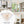 Lustre de salon moderne doré de 61 cm à 13 lumières avec abat-jour en verre transparent texturé en forme de pétales