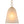 1-Light Modern Gold Bell Shaped Chandelier Hanging Light with Champagne-Colored Glass Shade for Dining Room