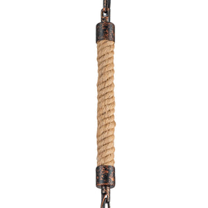 6,69 Zoll 1-flammige Vintage Industrial U-förmige Eisen-Pendelleuchte mit natürlichem Onyx-Schirm