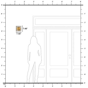 7,48 Zoll Moderne quadratische dimmbare integrierte LED-Wandleuchte aus Messing mit klarem Glas für das Badezimmer