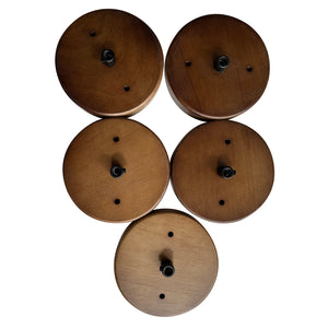 Suspension globe à 1 lumière en bois avec abat-jour en verre blanc de 27 cm pour îlot de cuisine et chambre à coucher
